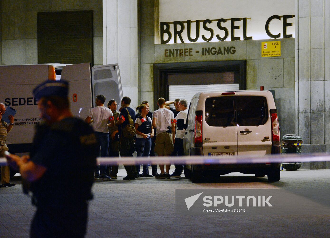 Terrorist attack at Brussels Central Station