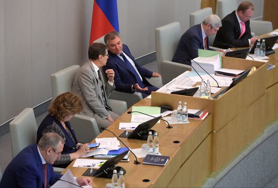 State Duma plenary meeting
