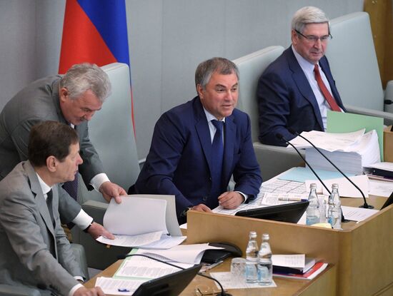 State Duma plenary meeting