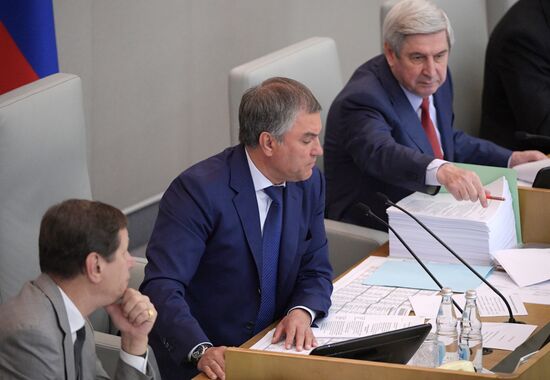 State Duma plenary meeting