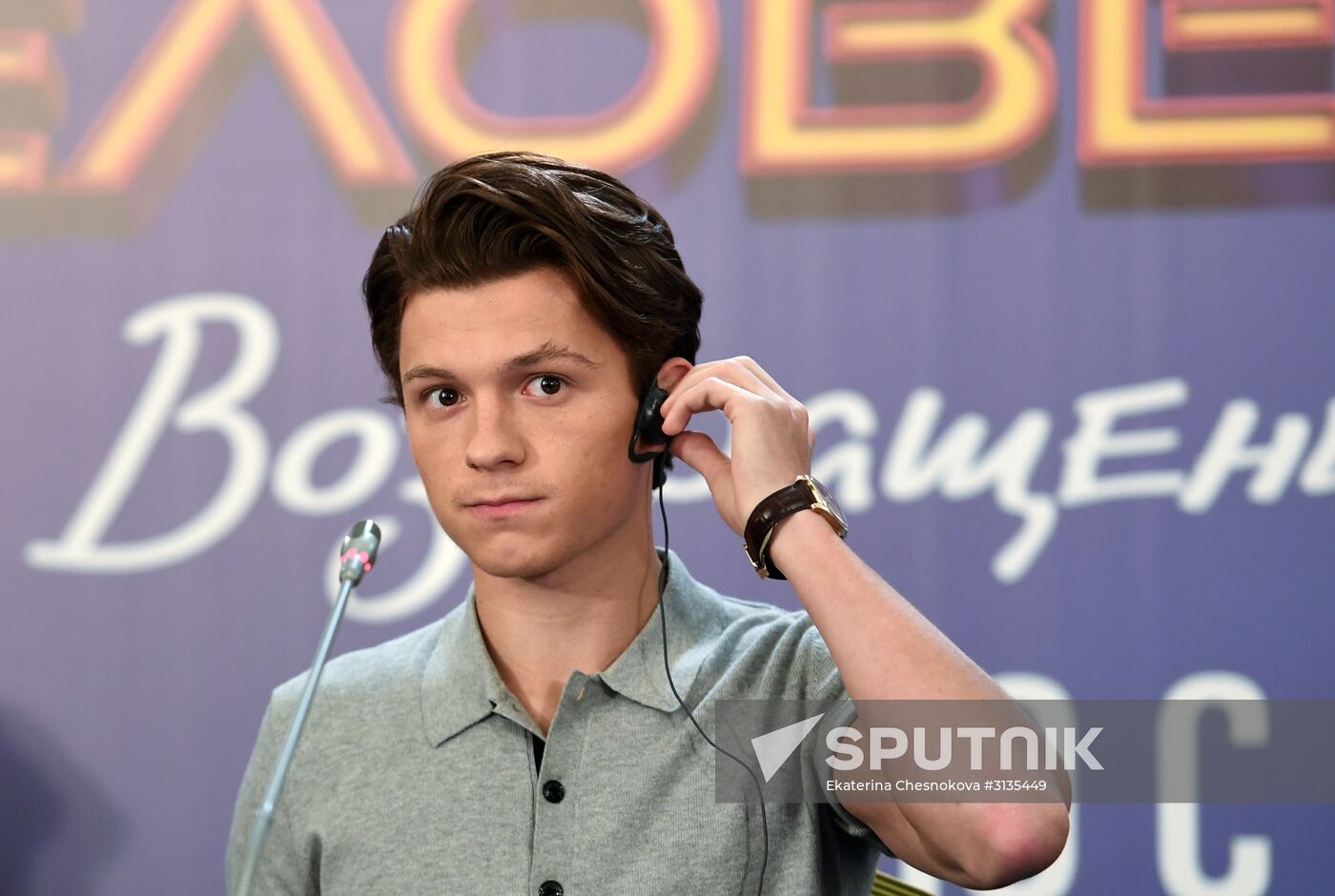News conference with cast and crew of Spider-Man: Homecoming