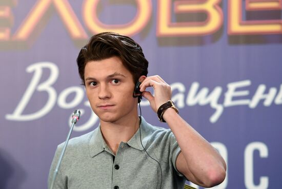 News conference with cast and crew of Spider-Man: Homecoming