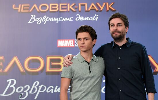News conference with cast and crew of Spider-Man: Homecoming