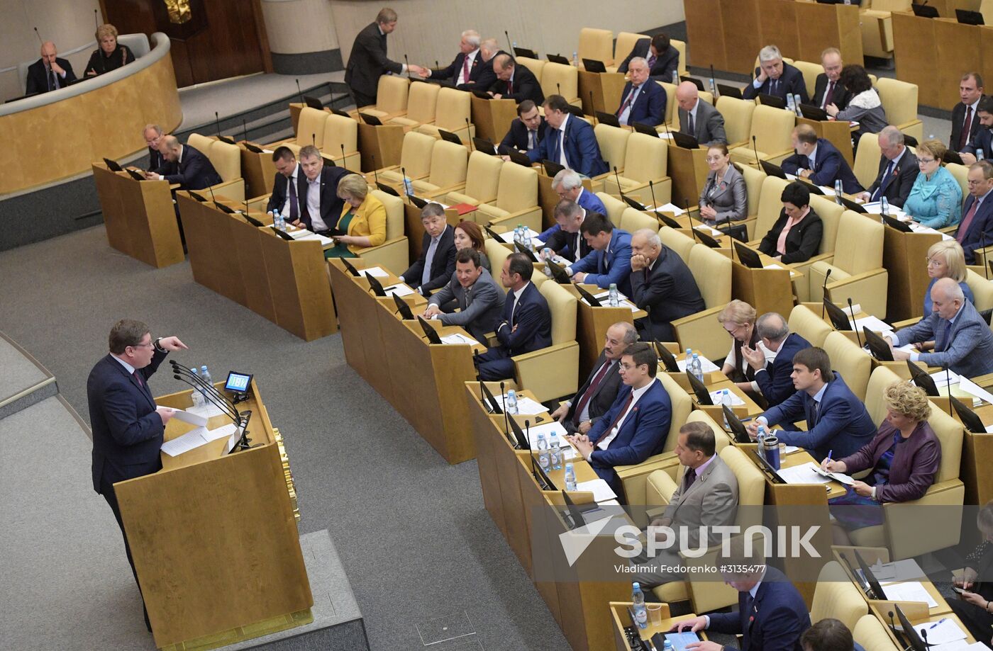 State Duma plenary meeting