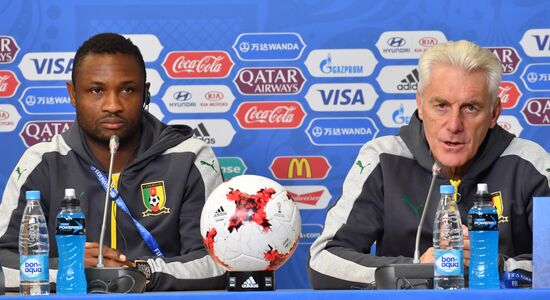 2017 FIFA Confederations Cup. Cameroon's national team holds news conference
