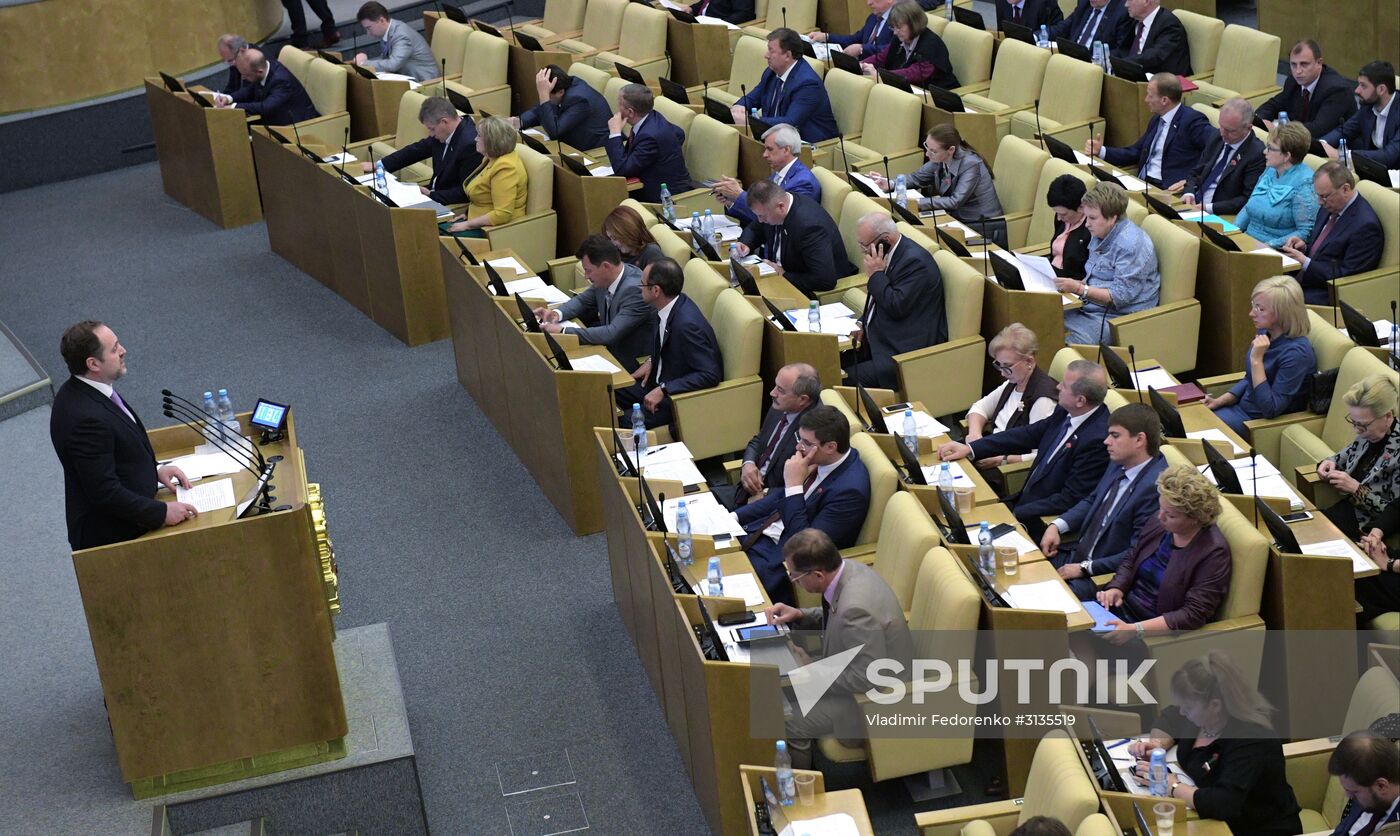 State Duma plenary meeting