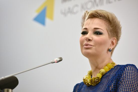 News conference by Maria Maksakova in Kiev