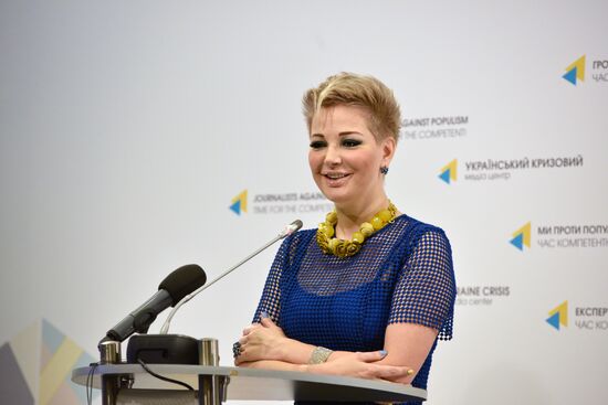 News conference by Maria Maksakova in Kiev