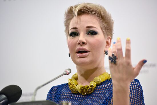 News conference by Maria Maksakova in Kiev