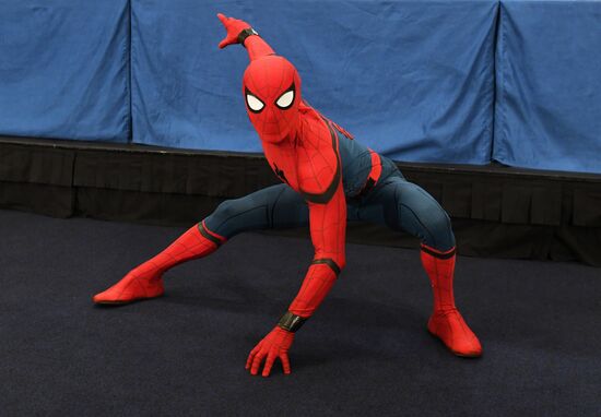 News conference with cast and crew of Spider-Man: Homecoming