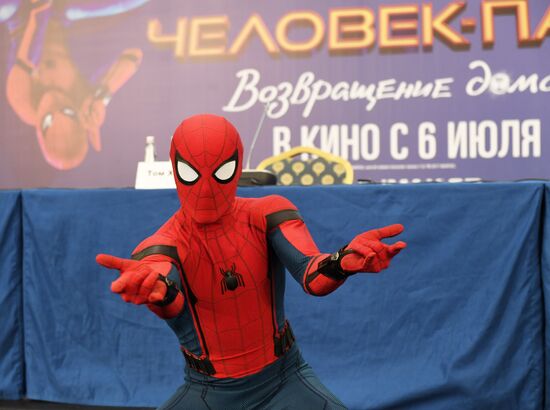 News conference with crew and cast of film "Spider-Man: Homecoming.