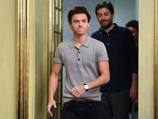 News conference with crew and cast of film "Spider-Man: Homecoming.
