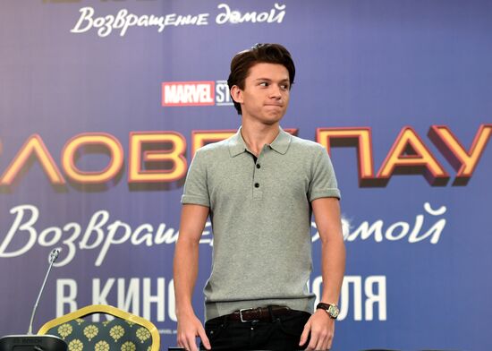 News conference with crew and cast of film "Spider-Man: Homecoming.