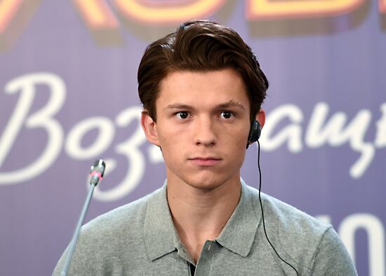 News conference with cast and crew of Spider-Man: Homecoming
