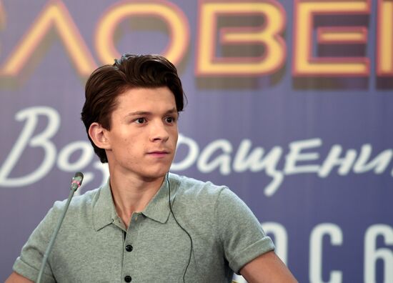 News conference with cast and crew of Spider-Man: Homecoming