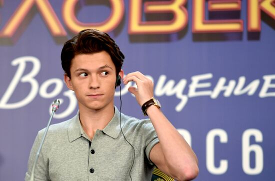 News conference with cast and crew of Spider-Man: Homecoming