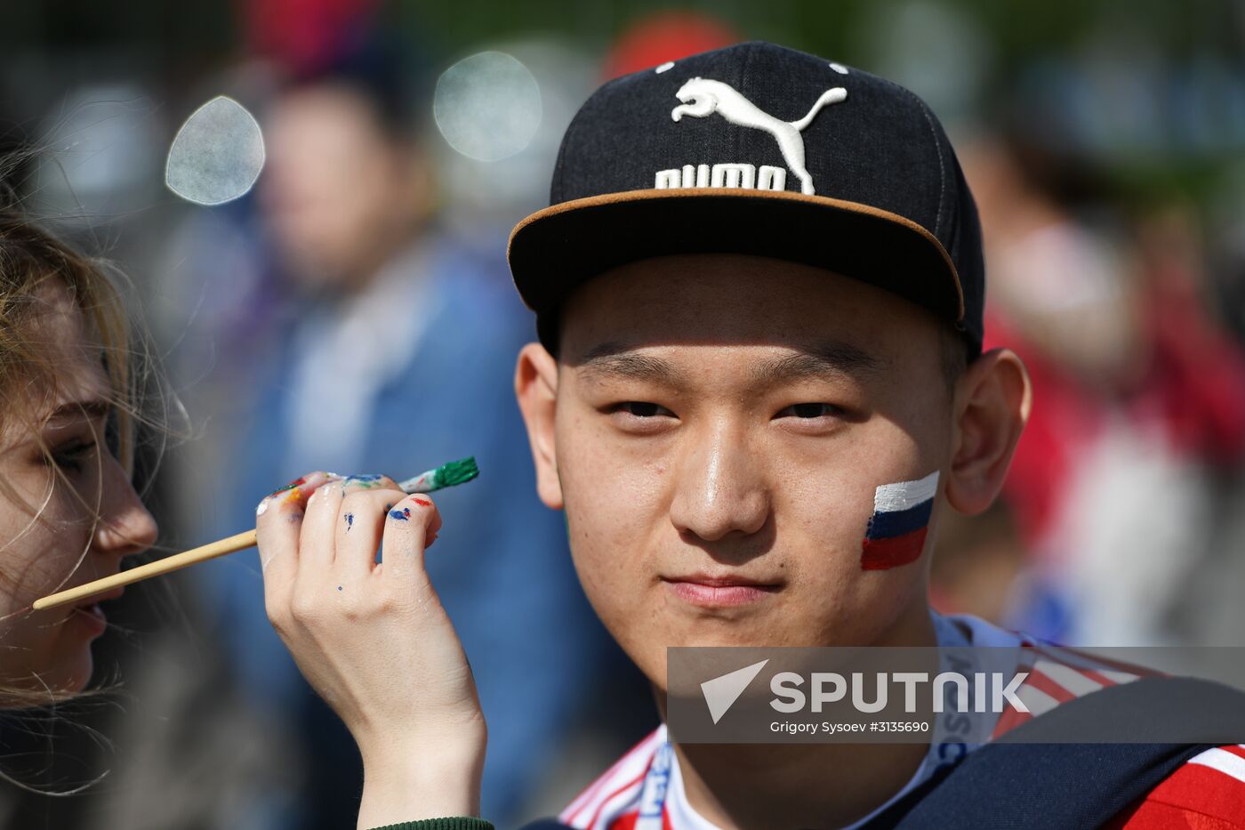 Spartak Stadium ahead of 2017 FIFA Confederations Cup match. Russia vs. Portugal