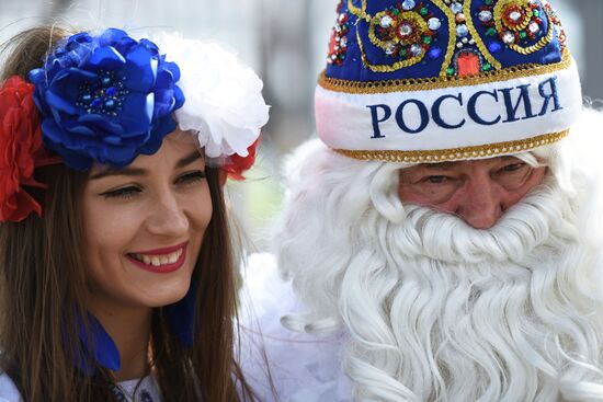 Spartak Stadium ahead of 2017 FIFA Confederations Cup match. Russia vs. Portugal