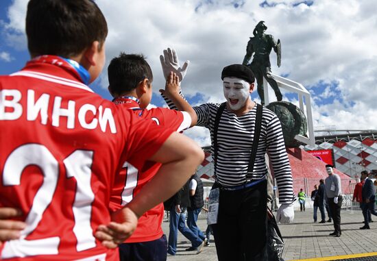 Spartak Stadium ahead of 2017 FIFA Confederations Cup match. Russia vs. Portugal