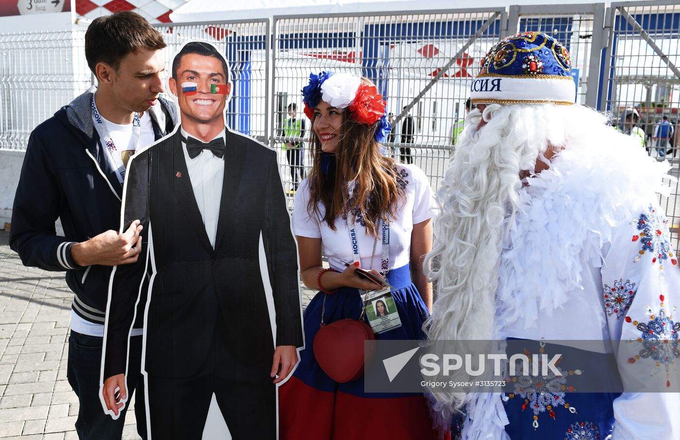 Spartak Stadium ahead of 2017 FIFA Confederations Cup match. Russia vs. Portugal