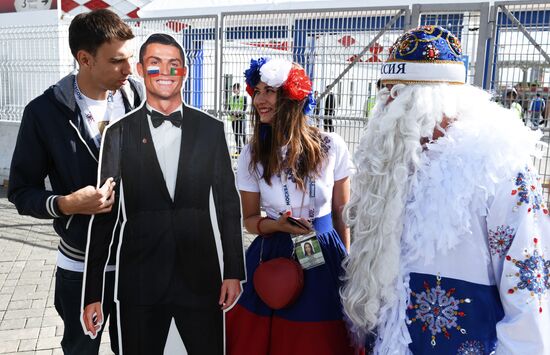 Spartak Stadium ahead of 2017 FIFA Confederations Cup match. Russia vs. Portugal