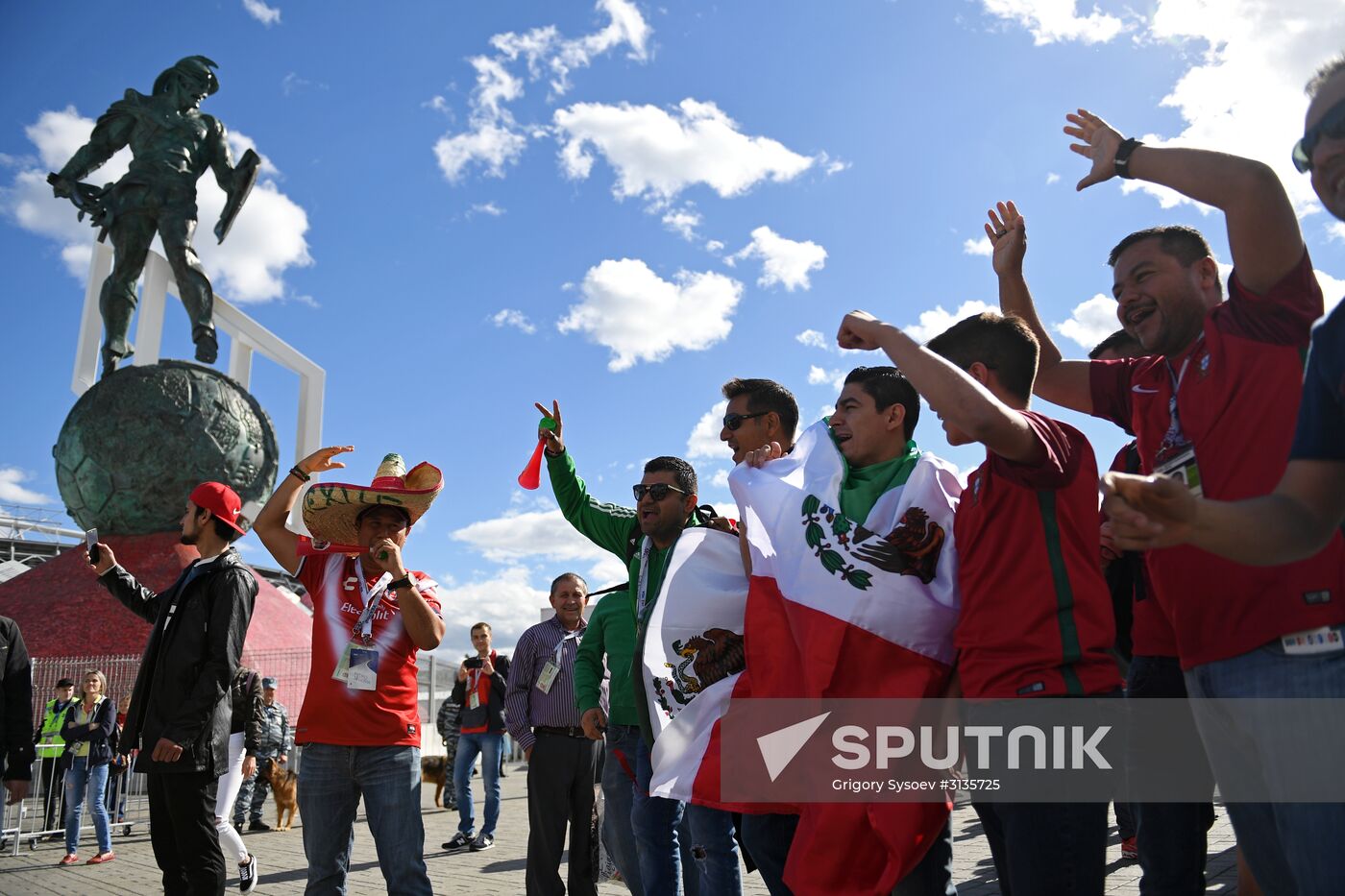 Spartak Stadium ahead of 2017 FIFA Confederations Cup match. Russia vs. Portugal