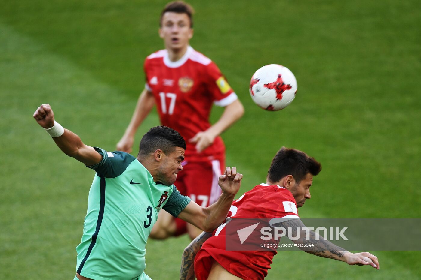 Football. 2017 FIFA Confederations Cup. Russia vs. Portugal