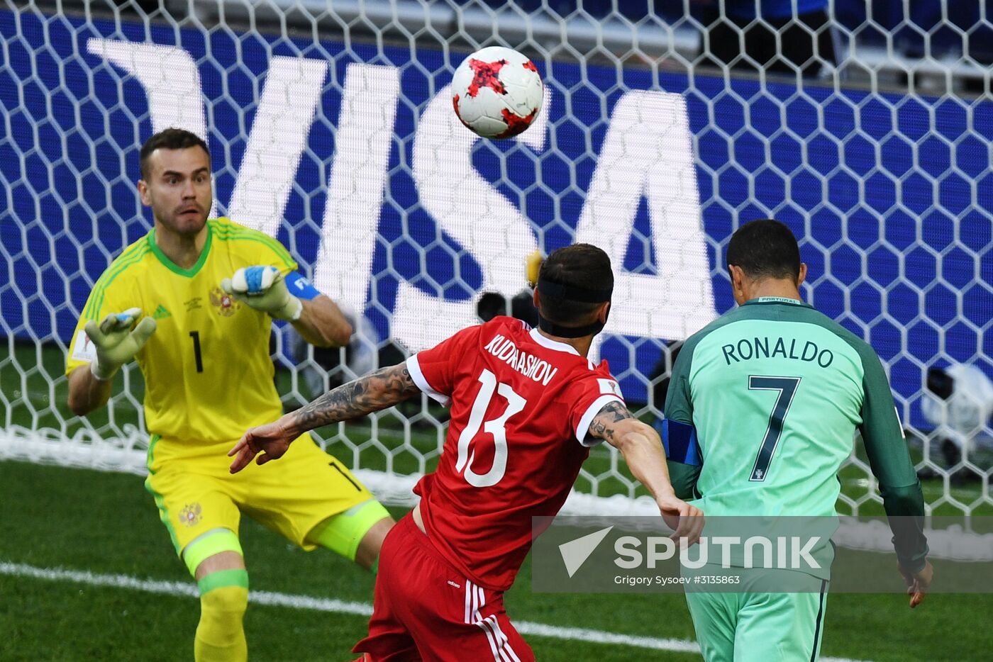Football. 2017 FIFA Confederations Cup. Russia vs. Portugal