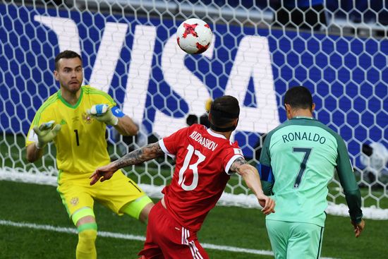 Football. 2017 FIFA Confederations Cup. Russia vs. Portugal