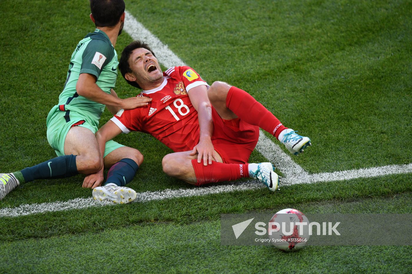 Football. 2017 FIFA Confederations Cup. Russia vs. Portugal
