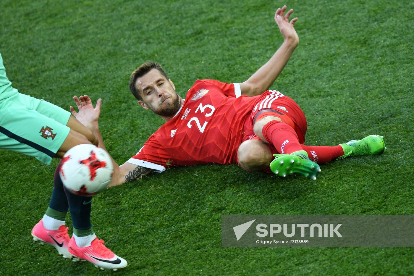 Football. 2017 FIFA Confederations Cup. Russia vs. Portugal