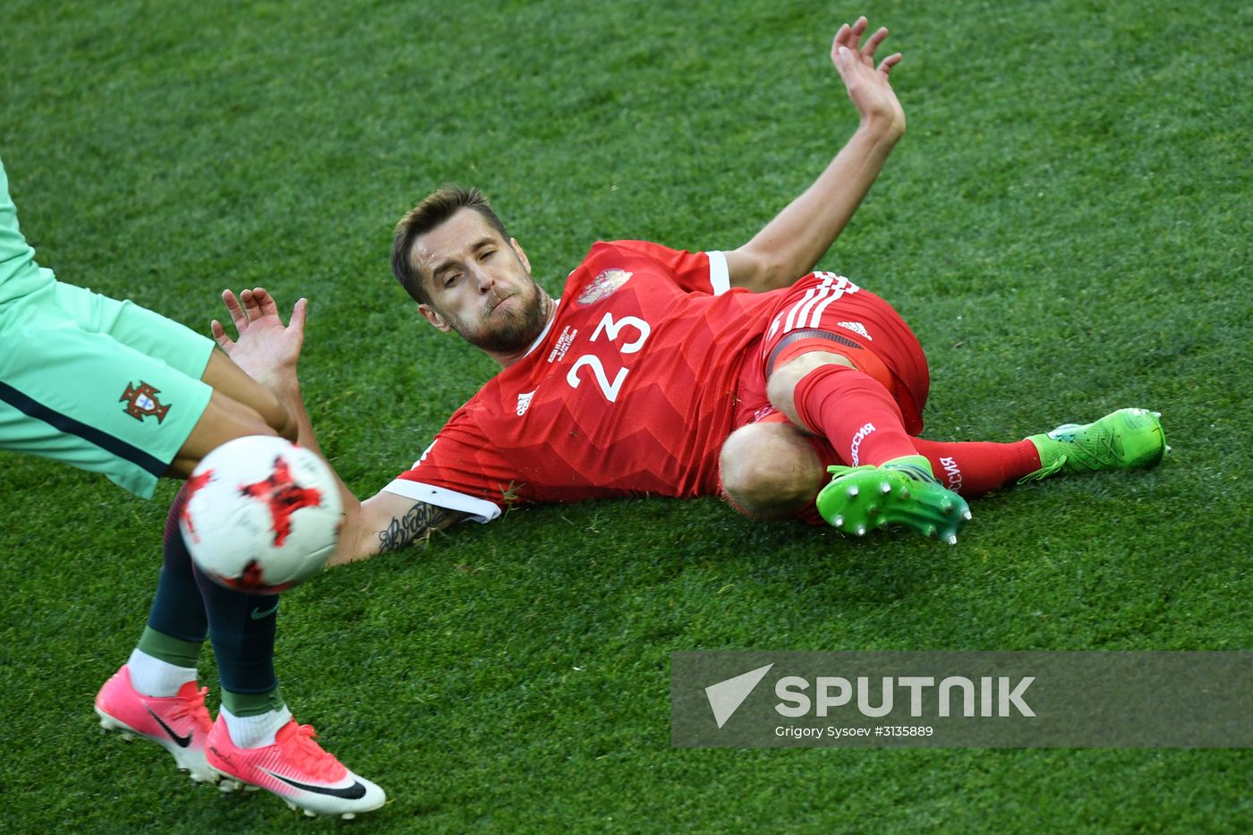Football. 2017 FIFA Confederations Cup. Russia vs. Portugal