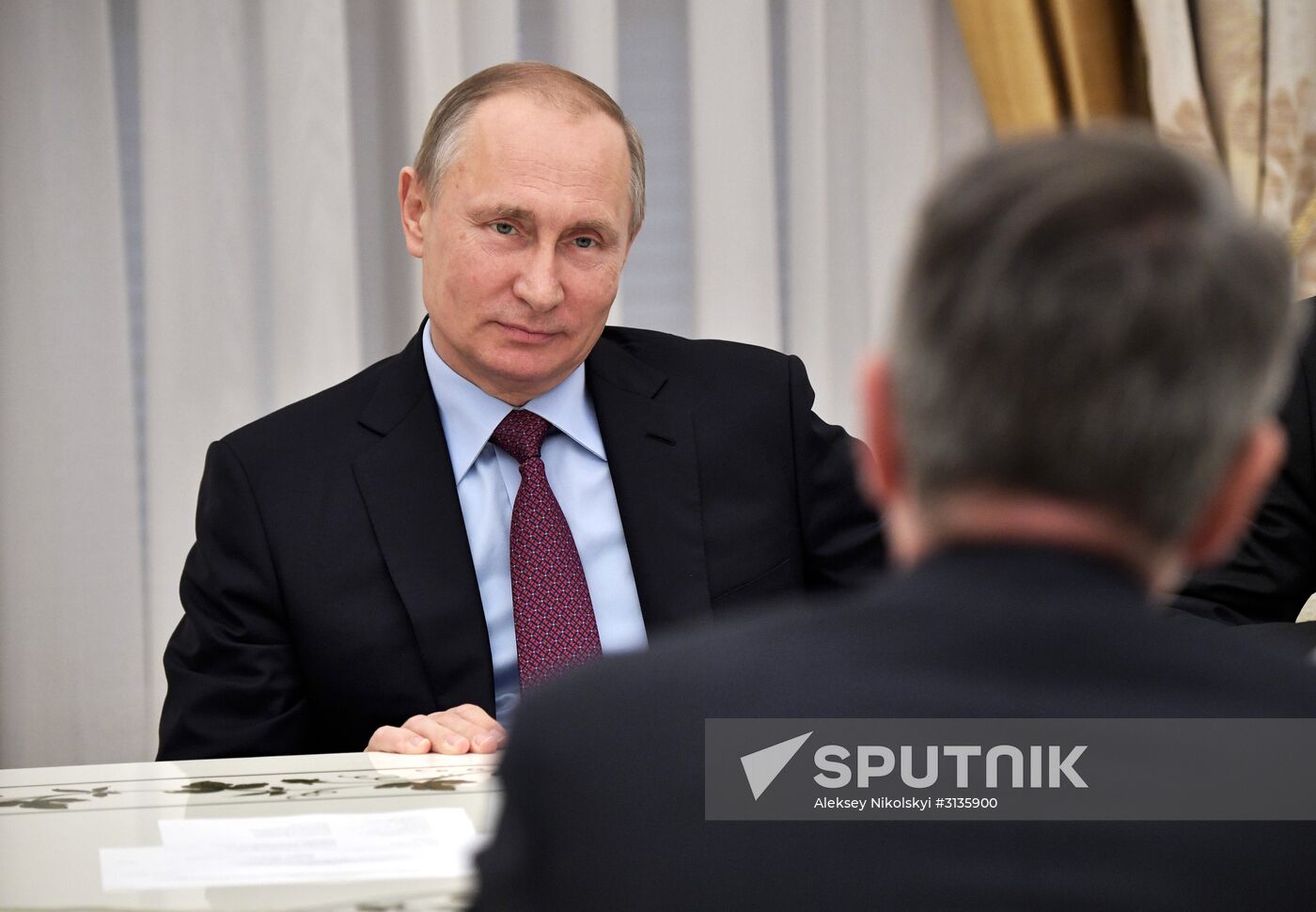 Russian President Vladimir Putin meets with Royal Dutch Shell CEO Ben van Beurden