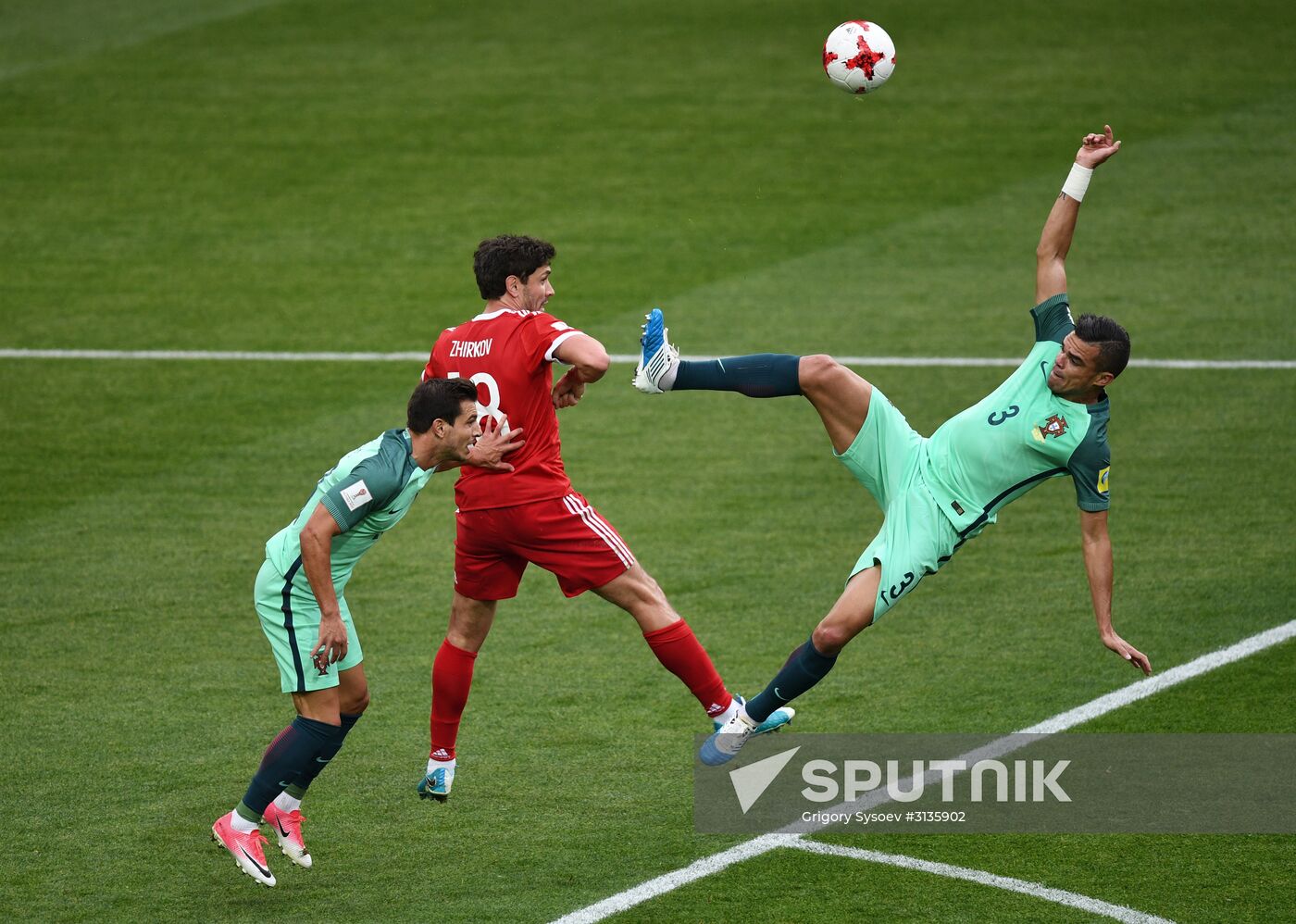 Football. 2017 FIFA Confederations Cup. Russia vs. Portugal