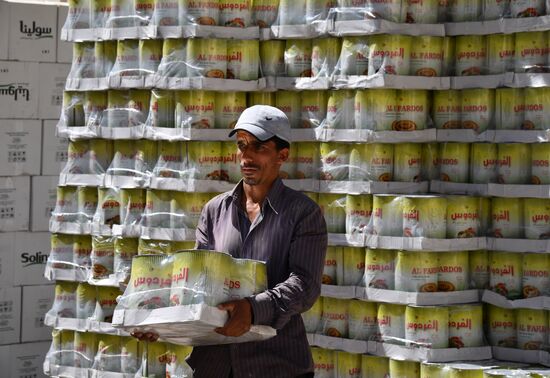 Humanitarian aid from Akhmat Kadyrov Foundation in Damascus