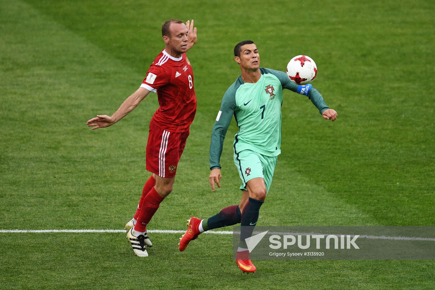 Football. 2017 FIFA Confederations Cup. Russia vs. Portugal