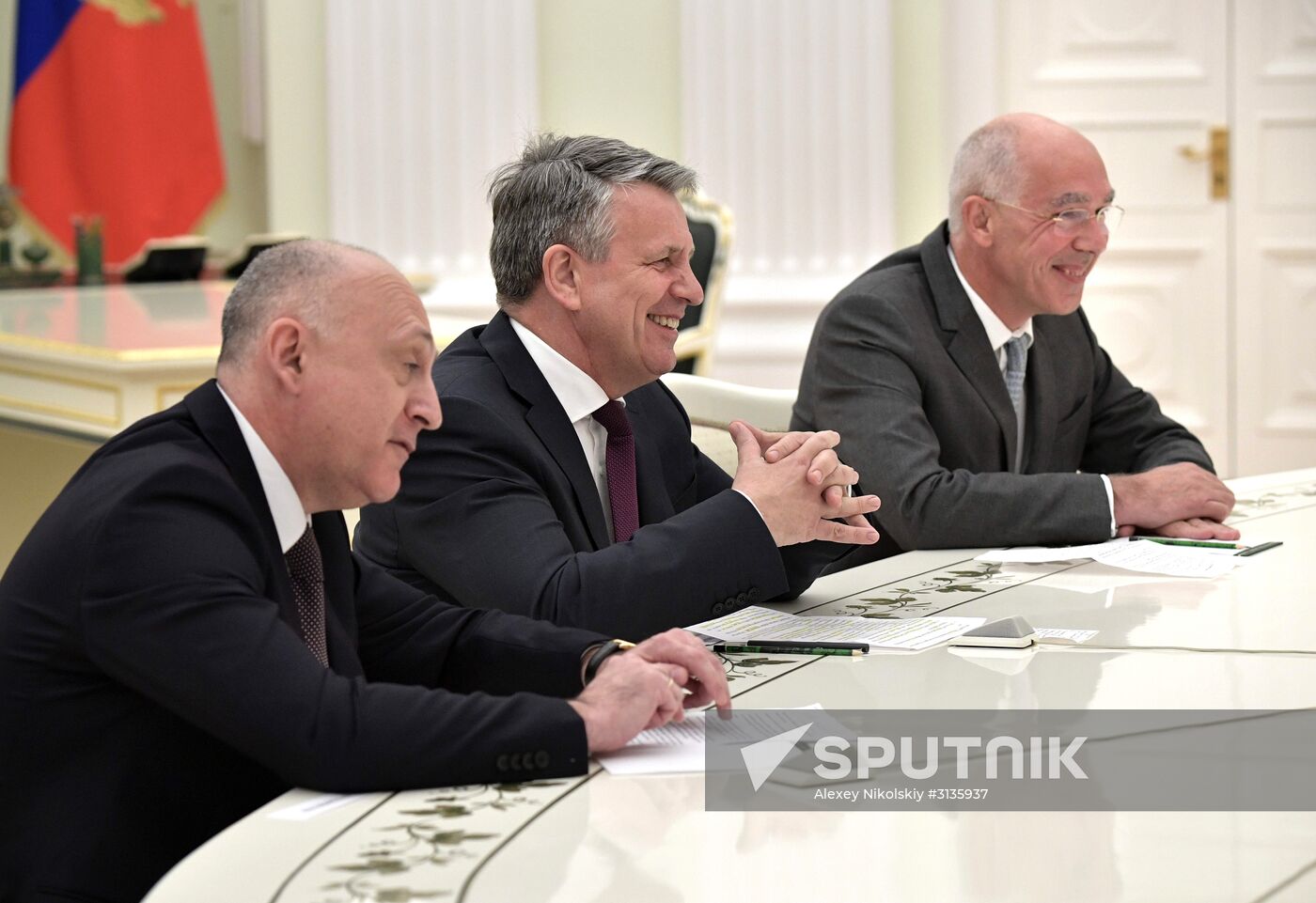 Russian President Vladimir Putin meets with Royal Dutch Shell CEO Ben van Beurden