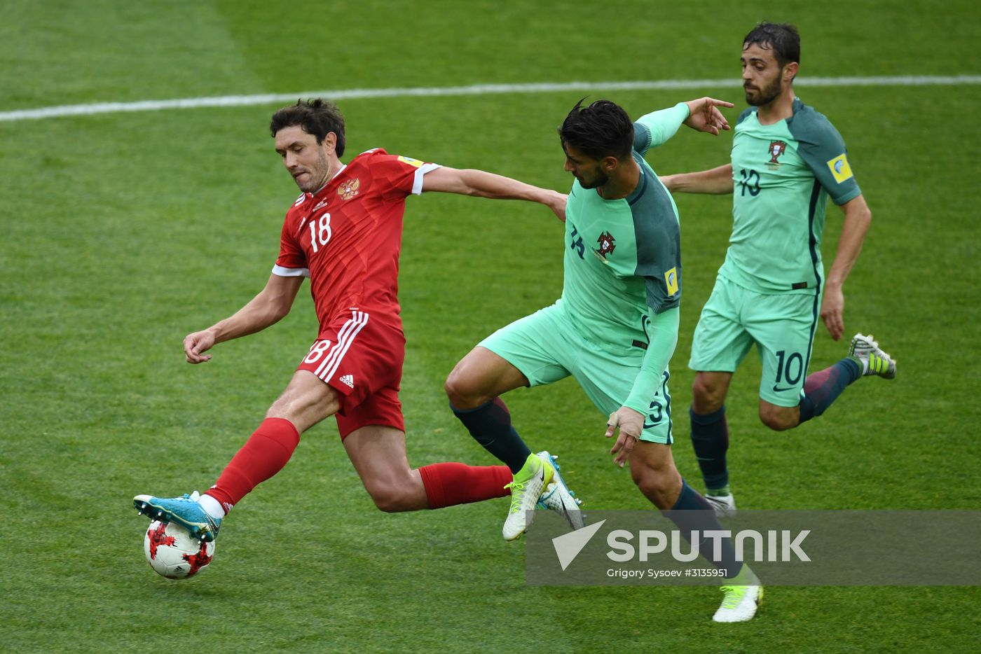 Football. 2017 FIFA Confederations Cup. Russia vs. Portugal