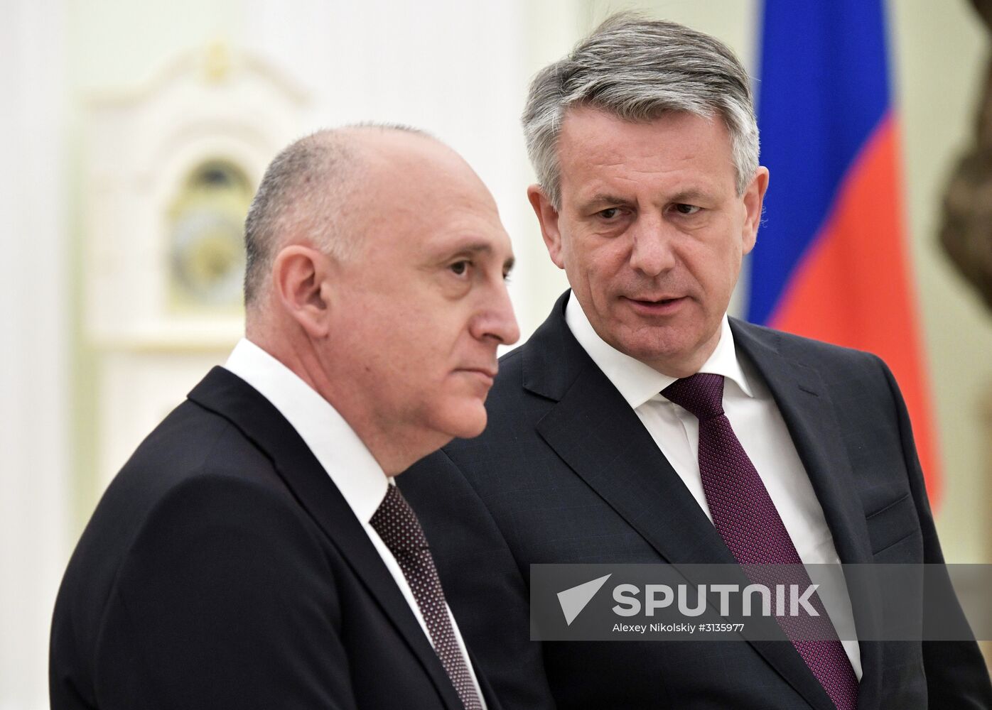 Russian President Vladimir Putin meets with Royal Dutch Shell CEO Ben van Beurden