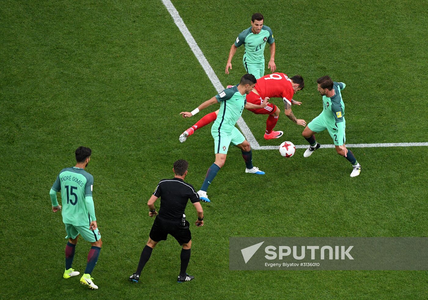 Football. 2017 FIFA Confederations Cup. Russia vs. Portugal