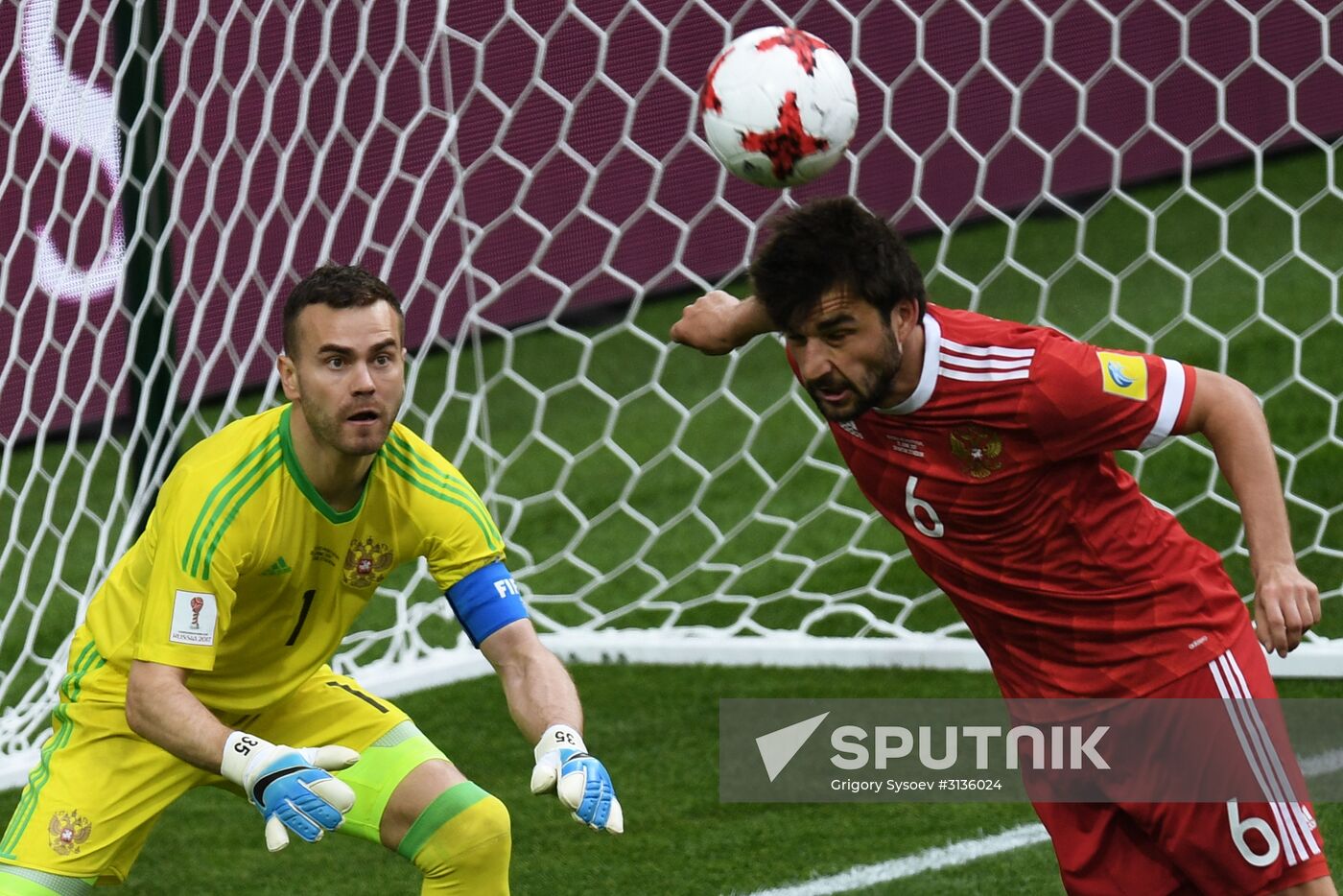 Football. 2017 FIFA Confederations Cup. Russia vs. Portugal