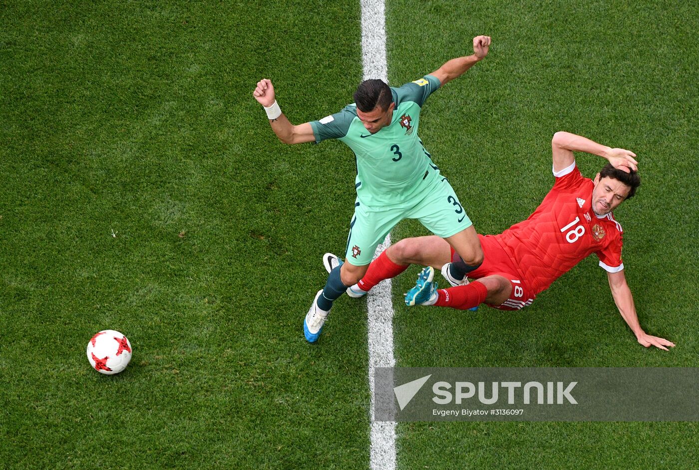 Football. 2017 FIFA Confederations Cup. Russia vs. Portugal