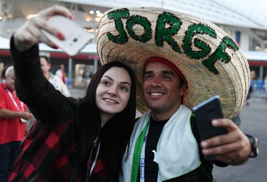 Football. 2017 FIFA Confederations Cup. Mexico vs. New Zealand