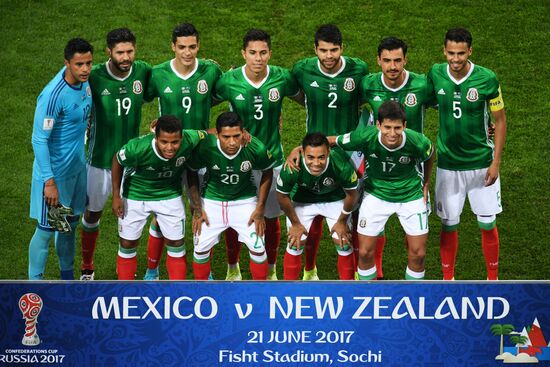 Football. 2017 FIFA Confederations Cup. Mexico vs. New Zealand