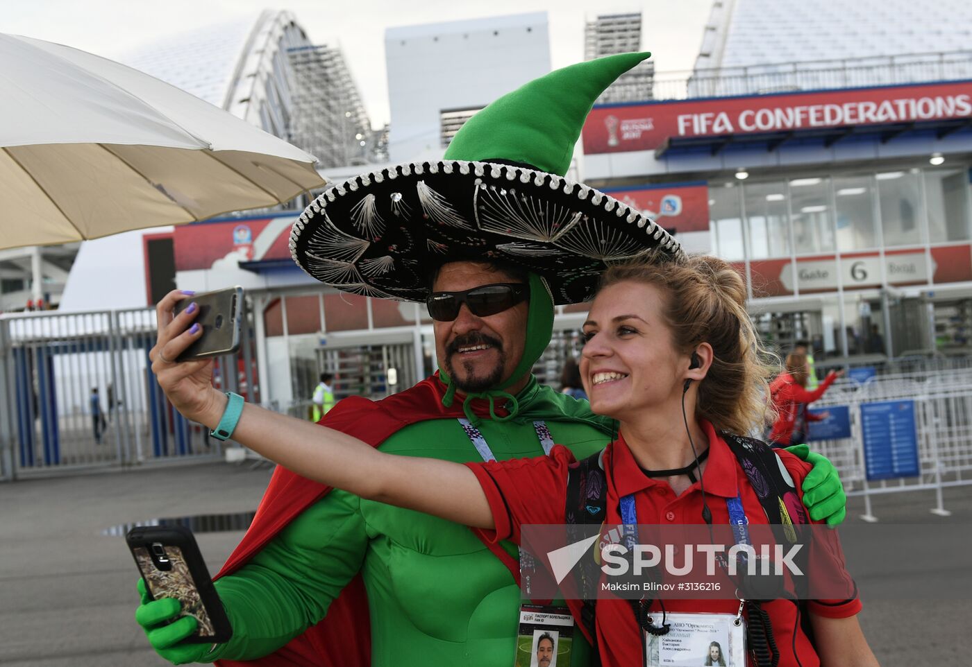 Football. 2017 FIFA Confederations Cup. Mexico vs. New Zealand