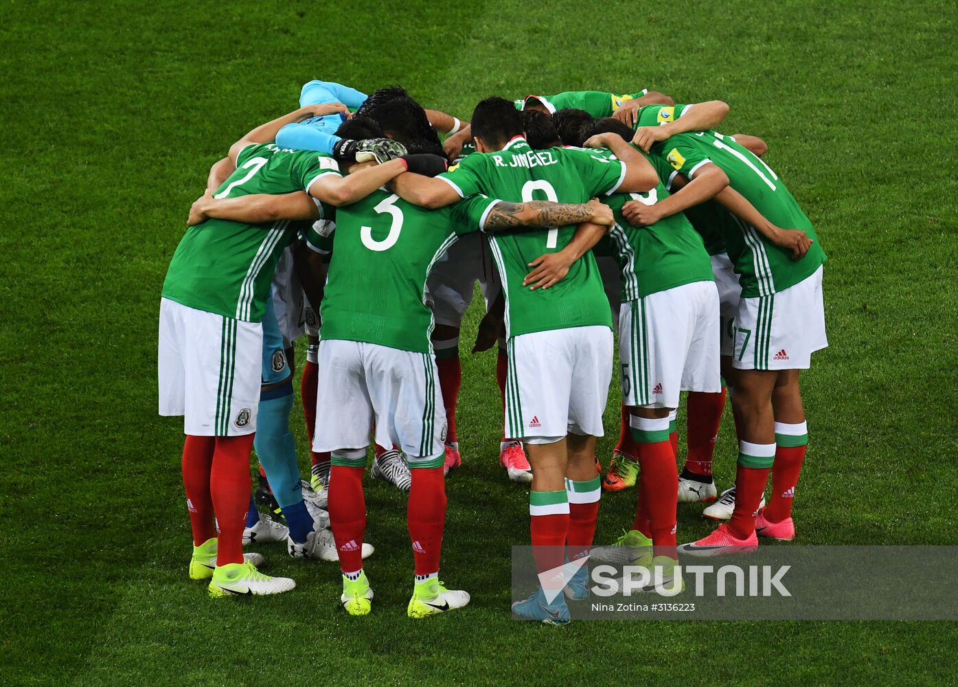 Football. 2017 FIFA Confederations Cup. Mexico vs. New Zealand