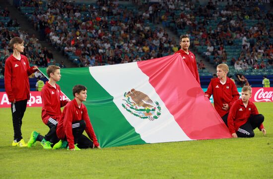 Football. 2017 FIFA Confederations Cup. Mexico vs. New Zealand
