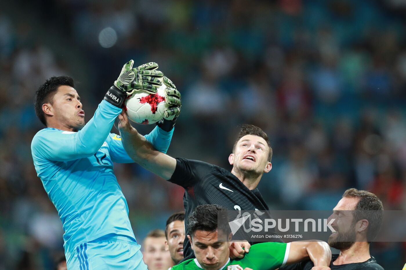 Football. 2017 FIFA Confederations Cup. Mexico vs. New Zealand