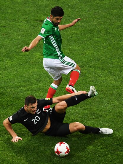 Football. 2017 FIFA Confederations Cup. Mexico vs. New Zealand