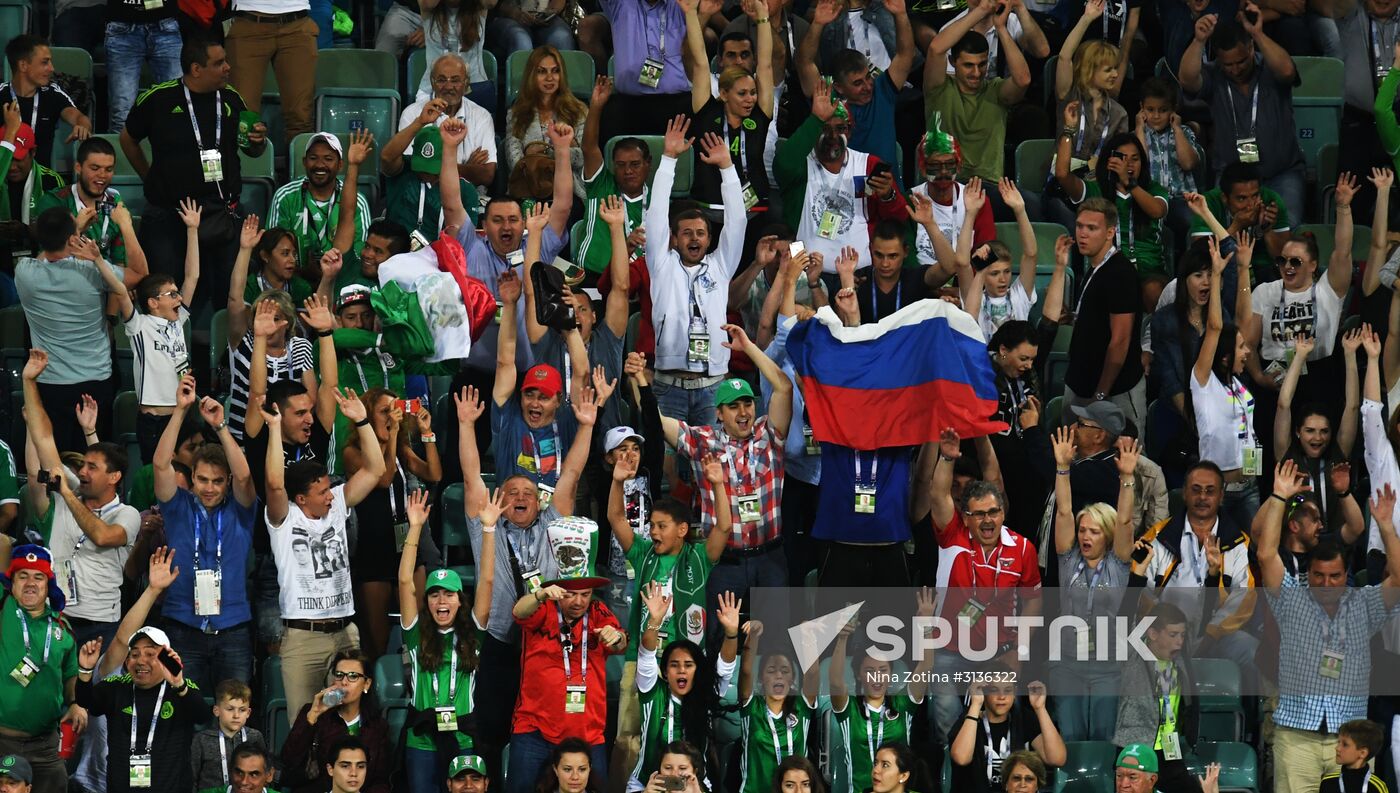Football. 2017 FIFA Confederations Cup. Mexico vs. New Zealand